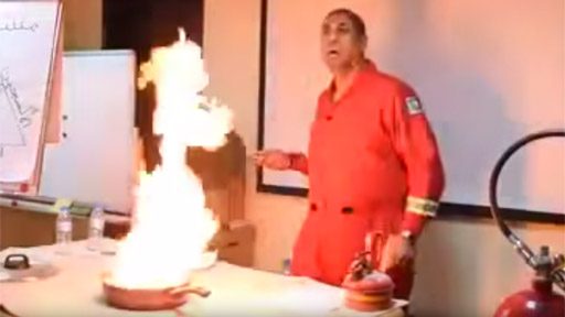 Fuego en la cocina