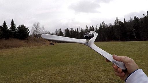 El vuelo de un boomerang en primera persona