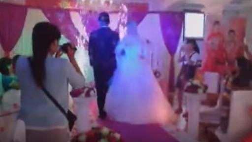 Una ardiente boda en China