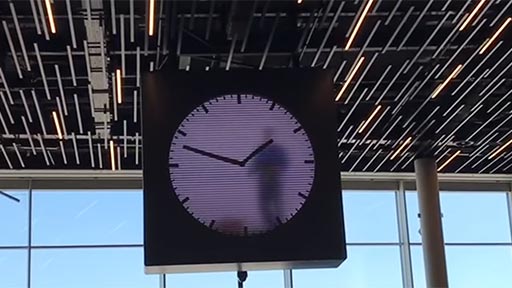 El original reloj del aeropuerto de Amsterdam