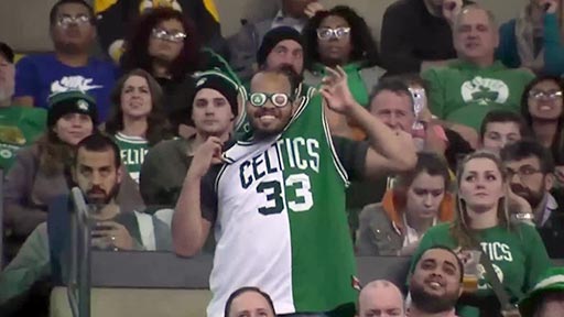 Mientras, en el partido del Boston Celtics