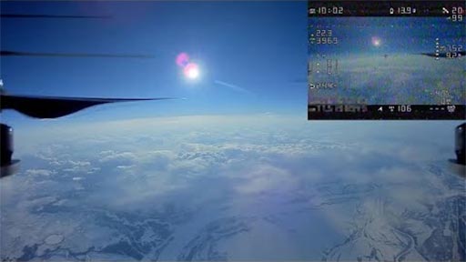 Un dron alcanza 10.000 m. de altura