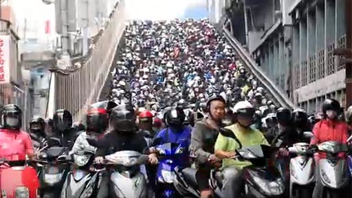 El tráfico en Taiwán