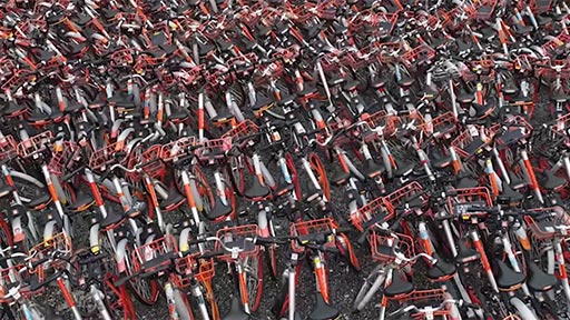 Bicicletas abandonadas en China