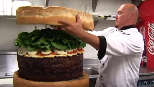 La hamburguesa ms grande del mundo