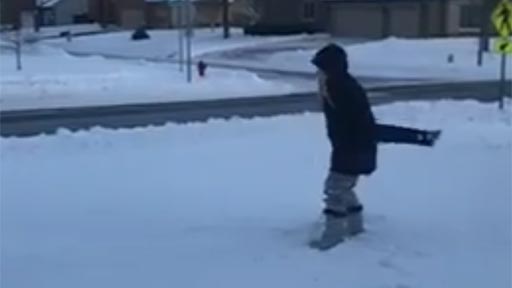 Frozen pants flip challenge