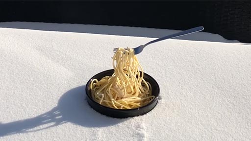 Espaguetis fríos