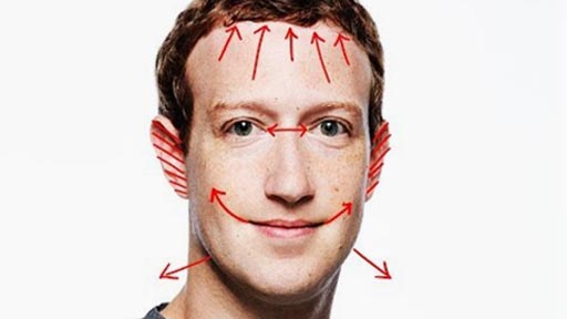 Mark Zuckerberg sin ciruga plstica